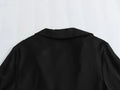 Camisa Acetinada Preta com Laço BellaVita - miniatura 17