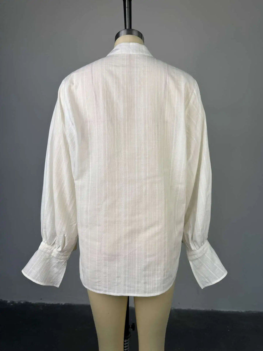 Camisa Branca Oversized Manga Longa BellaVita — foto 8