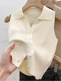 Colete Tricot Feminino com Botões BellaVita — miniatura 1