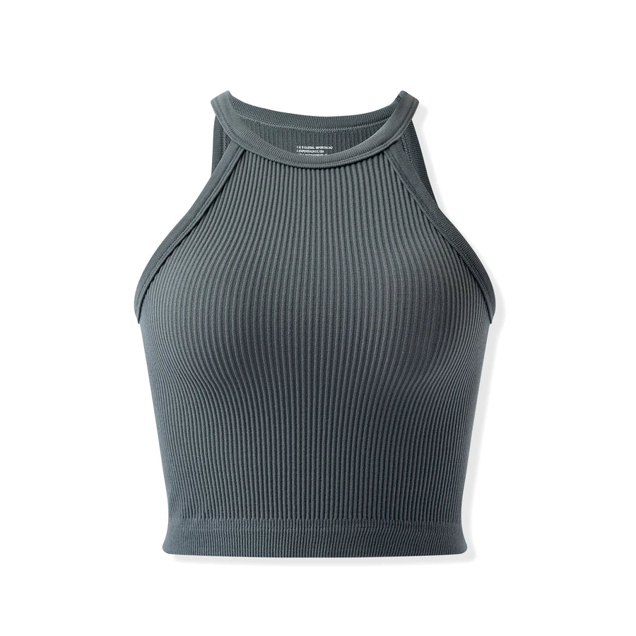 Blusa Cropped Sem Manga Gola Alta BellaVita - foto 17