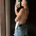 Top Cropped de Alças com Costas Abertas BellaVita — miniatura 3