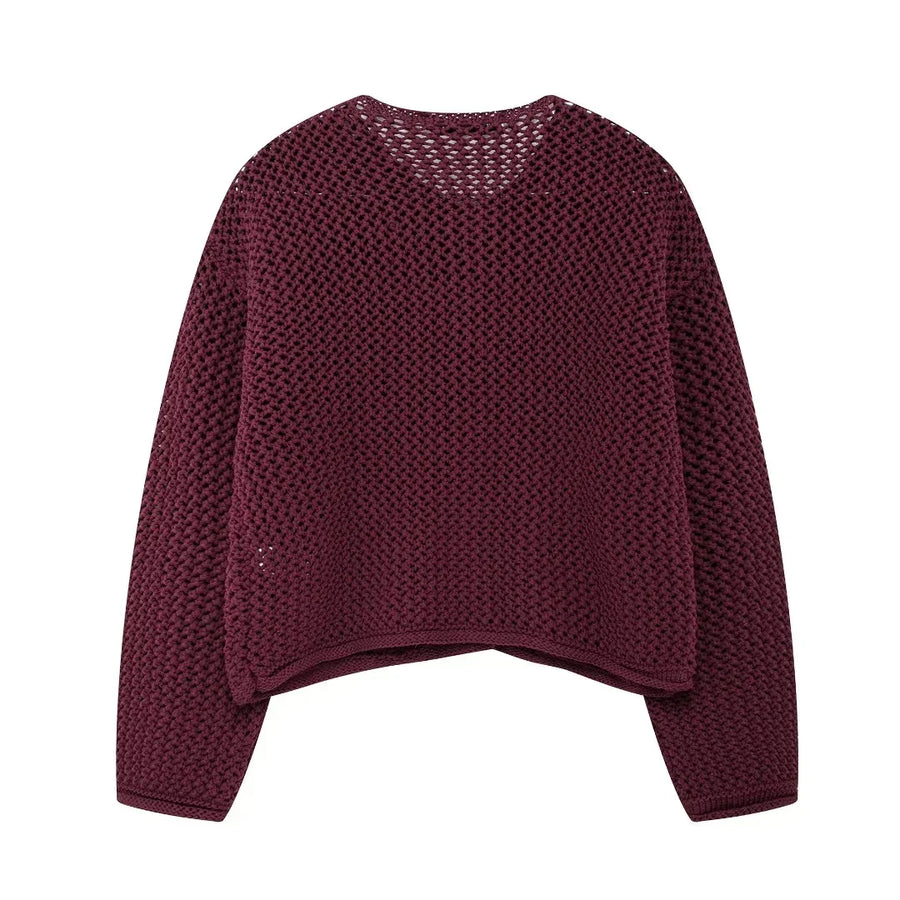 Cardigan Cropped Tricot Manga Longa BellaVita - foto 9