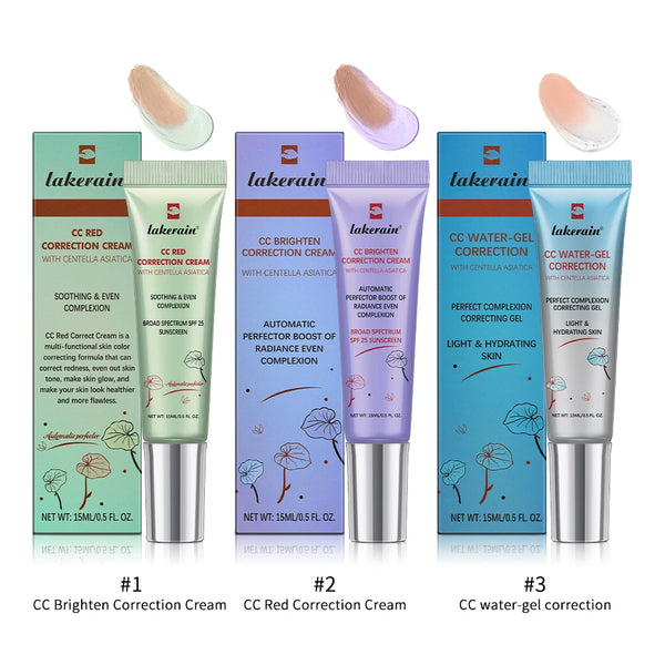 Kit 3 Unidades CC Cream Coreano com Centella Asiatica — Alta Cobertura