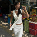 Regata Tricot Slim com Decote V BellaVita — miniatura 3