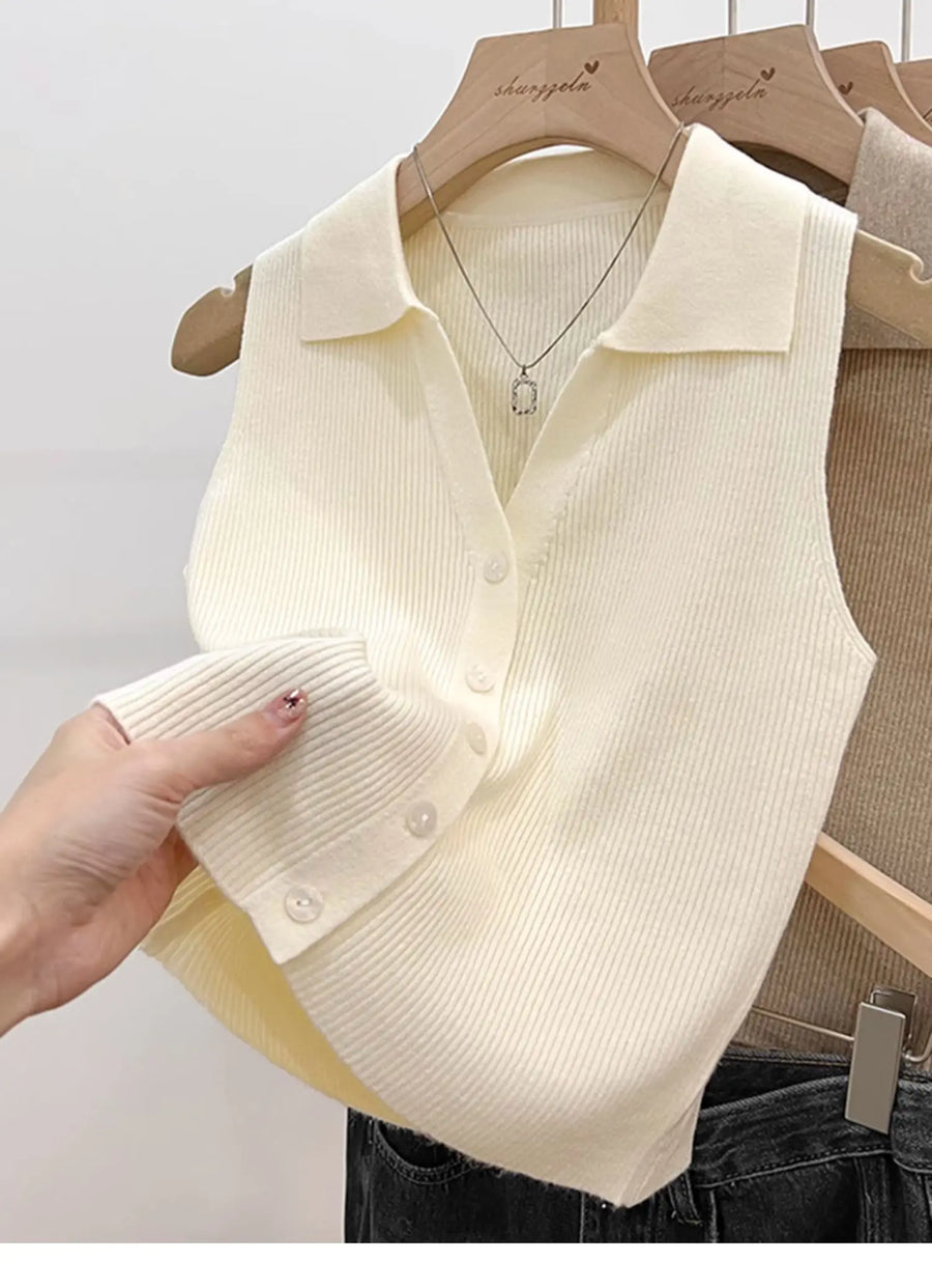 Colete Tricot Feminino com Botões BellaVita - foto 9
