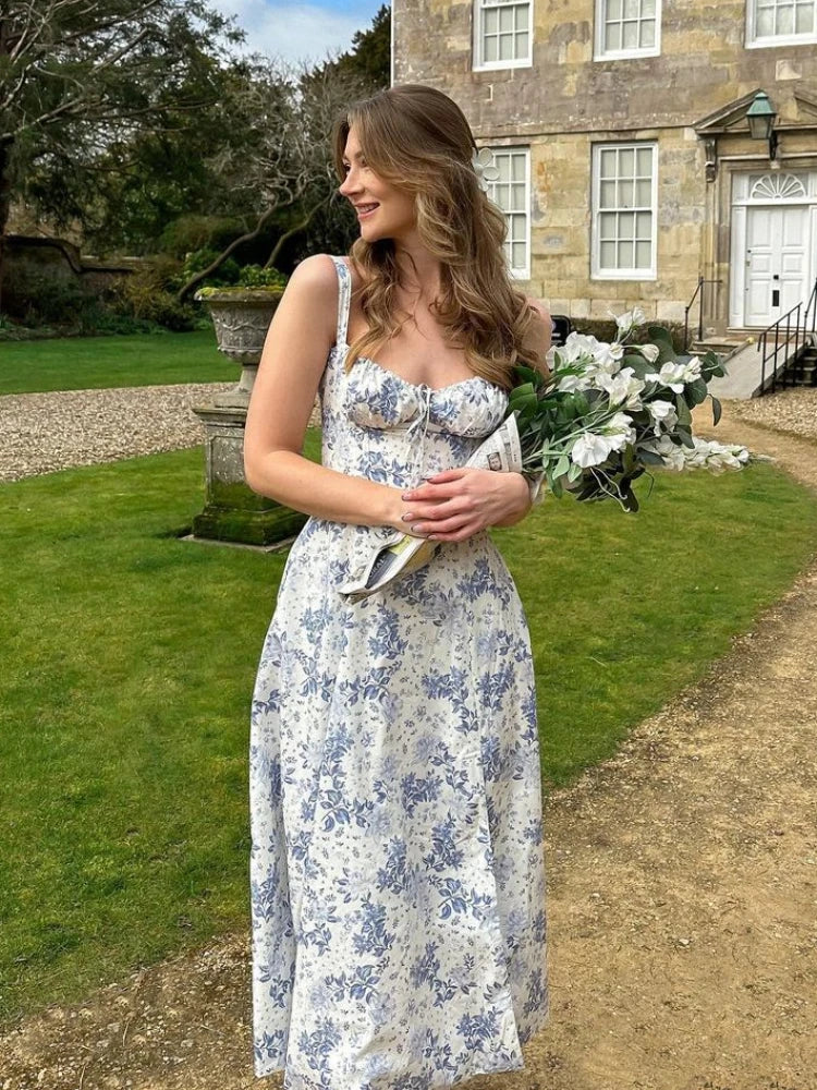 Vestido Midi Floral com Corset BellaVita - foto 1