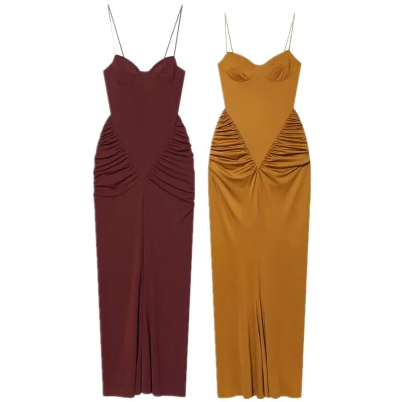 Vestido Bustier Plissado Cintura Alta BellaVita - foto 5