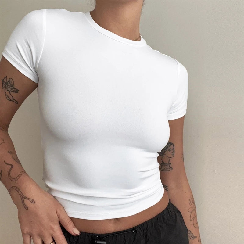Camiseta Slim Tricot Manga Curta BellaVita — foto 1