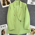 Blazer Feminino Elegante Abotoamento Duplo BellaVita — miniatura 7
