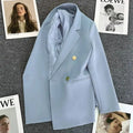 Blazer Feminino Elegante Abotoamento Duplo BellaVita — miniatura 2