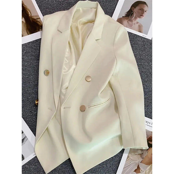 Blazer Feminino Elegante Abotoamento Duplo BellaVita