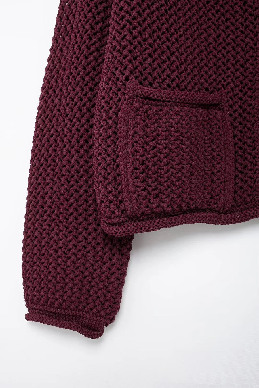Cardigan Cropped Tricot Manga Longa BellaVita - foto 12