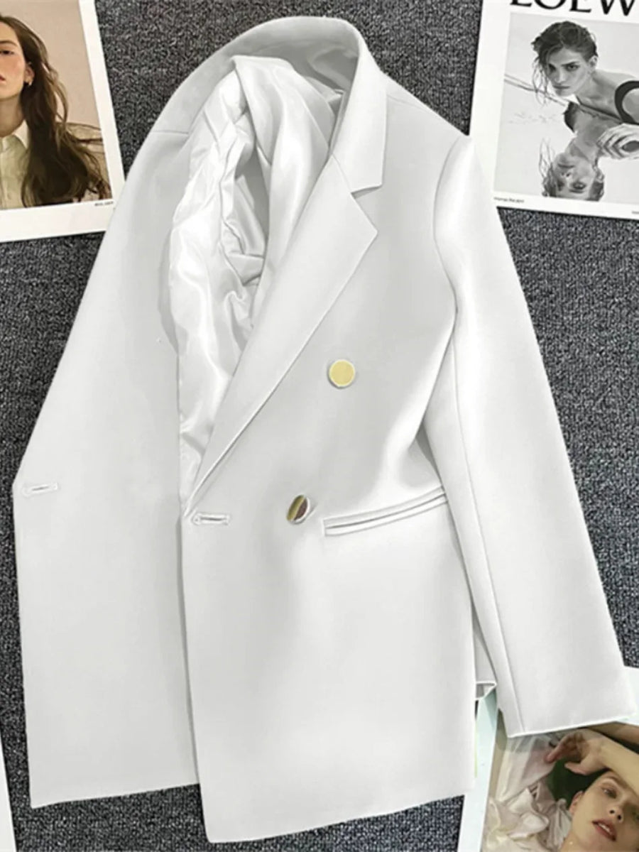 Blazer Feminino Elegante Abotoamento Duplo BellaVita - foto 12