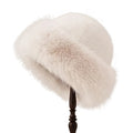 Chapéu feminino de inverno com pelúcia, resistente ao frio - miniatura 11