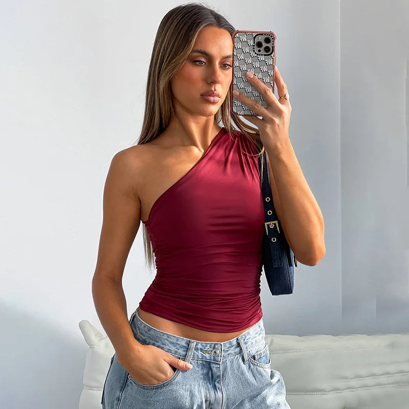 Blusa Um Ombro Só Slim BellaVita — foto 7