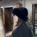 Chapéu feminino de inverno com pelúcia, resistente ao frio — miniatura 4