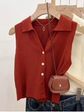 Colete Tricot Feminino com Botões BellaVita — miniatura 2