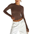Blusa Cropped Manga Longa com Abertura para Polegar BellaVita - miniatura 19