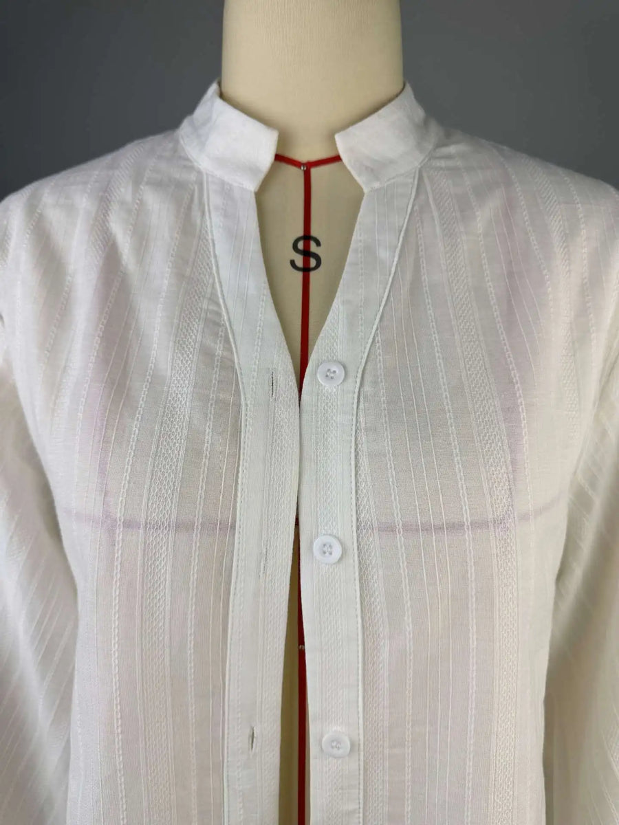 Camisa Branca Oversized Manga Longa BellaVita — foto 6