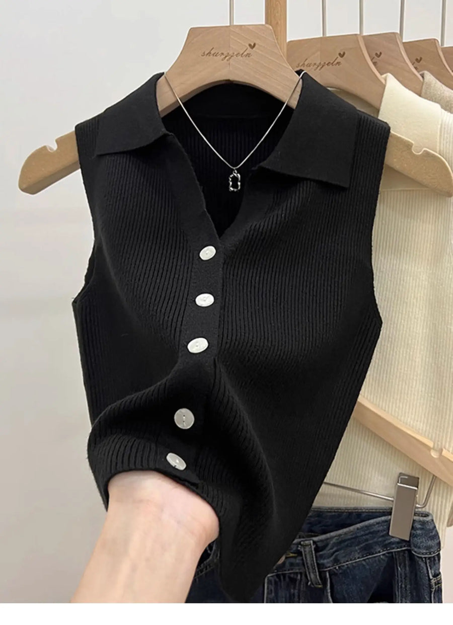 Colete Tricot Feminino com Botões BellaVita - foto 23