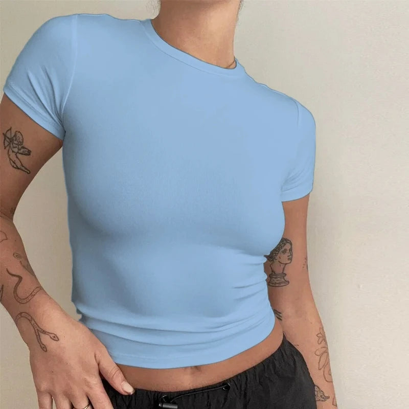 Camiseta Slim Tricot Manga Curta BellaVita — foto 3