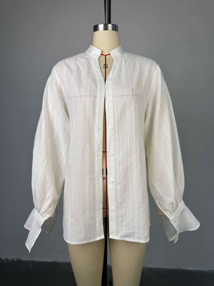 Camisa Branca Oversized Manga Longa BellaVita — foto 5