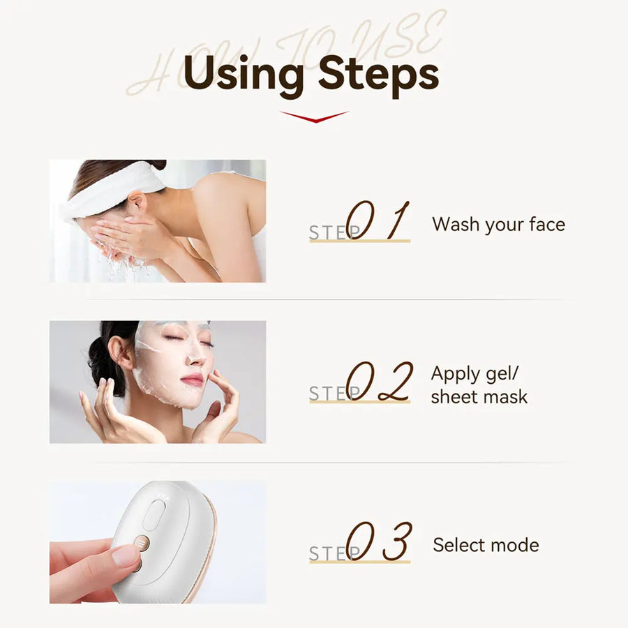 Massageador Facial RF EMS com Luz LED BellaVita - foto 13