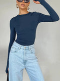 Blusa Cropped Manga Longa com Abertura para Polegar BellaVita - miniatura 6