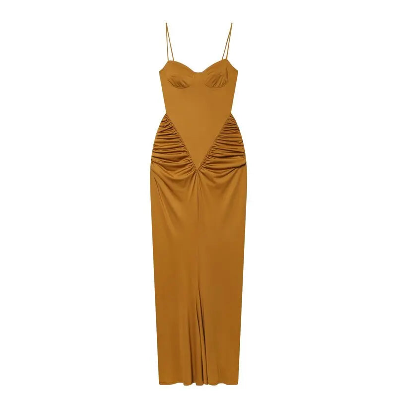 Vestido Bustier Plissado Cintura Alta BellaVita - foto 4