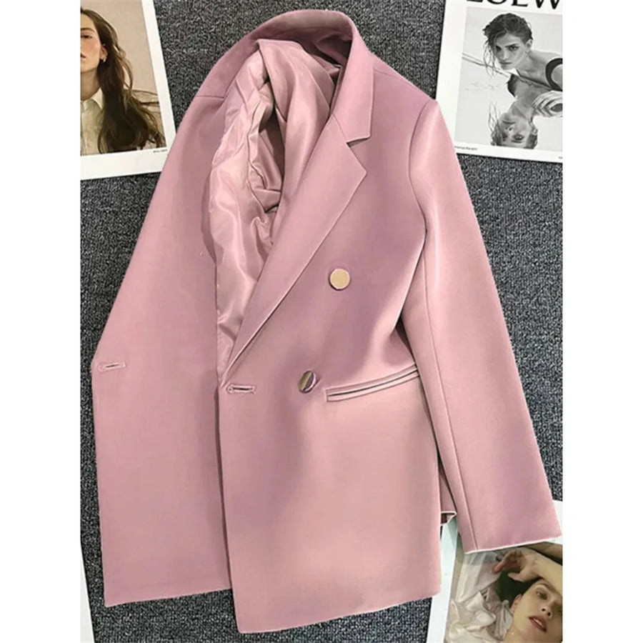Blazer Feminino Elegante Abotoamento Duplo BellaVita — foto 5