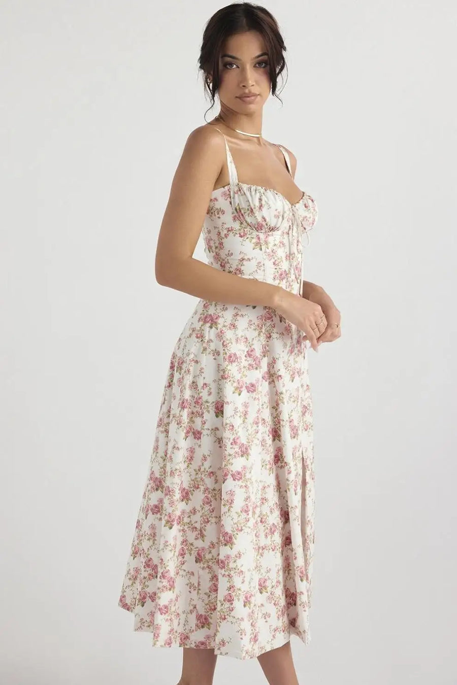 Vestido Midi Floral com Corset BellaVita - foto 20