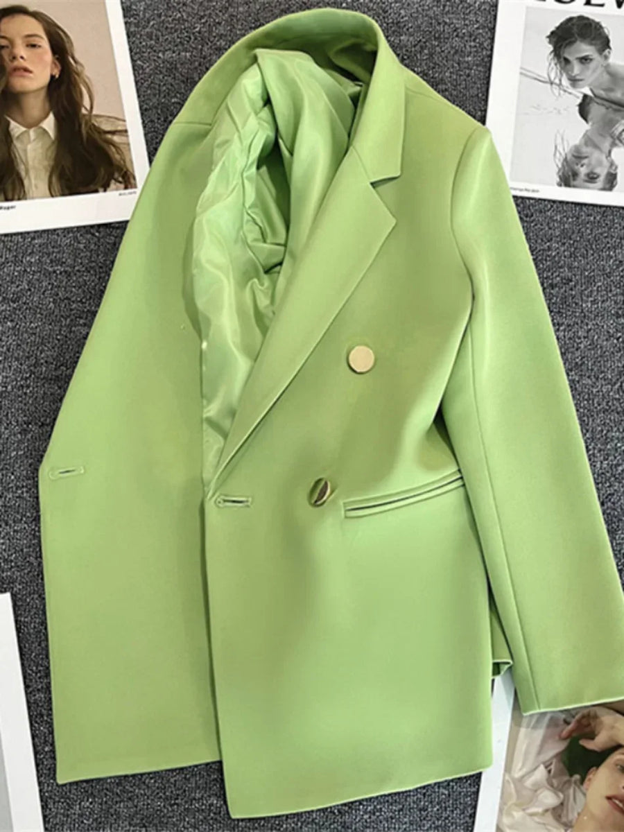 Blazer Feminino Elegante Abotoamento Duplo BellaVita — foto 8