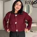 Cardigan Cropped Tricot Manga Longa BellaVita — miniatura 3