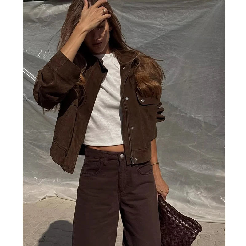 Jaqueta Feminina de Outono com Bolsos — Estilo Chique e Jovem — foto 3