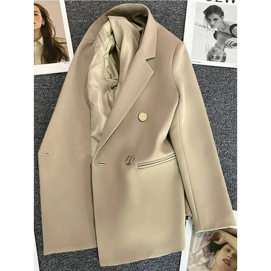 Blazer Feminino Elegante Abotoamento Duplo BellaVita — foto 4