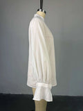 Camisa Branca Oversized Manga Longa BellaVita — miniatura 7