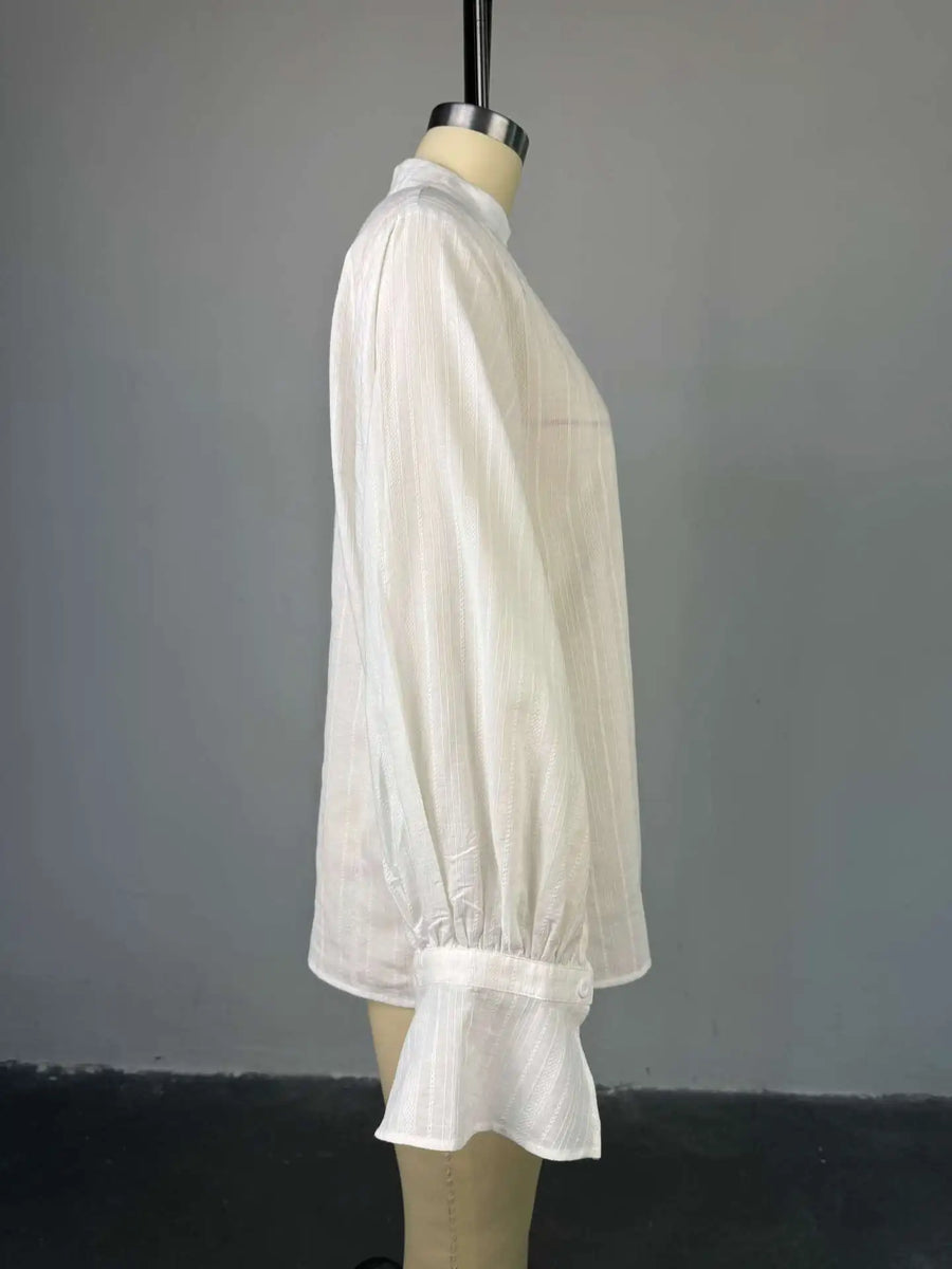 Camisa Branca Oversized Manga Longa BellaVita — foto 7