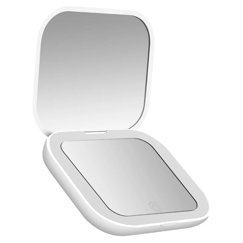 Espelho Compacto Portatil com Luz LED e Ampliacao 1X/2X — foto 7