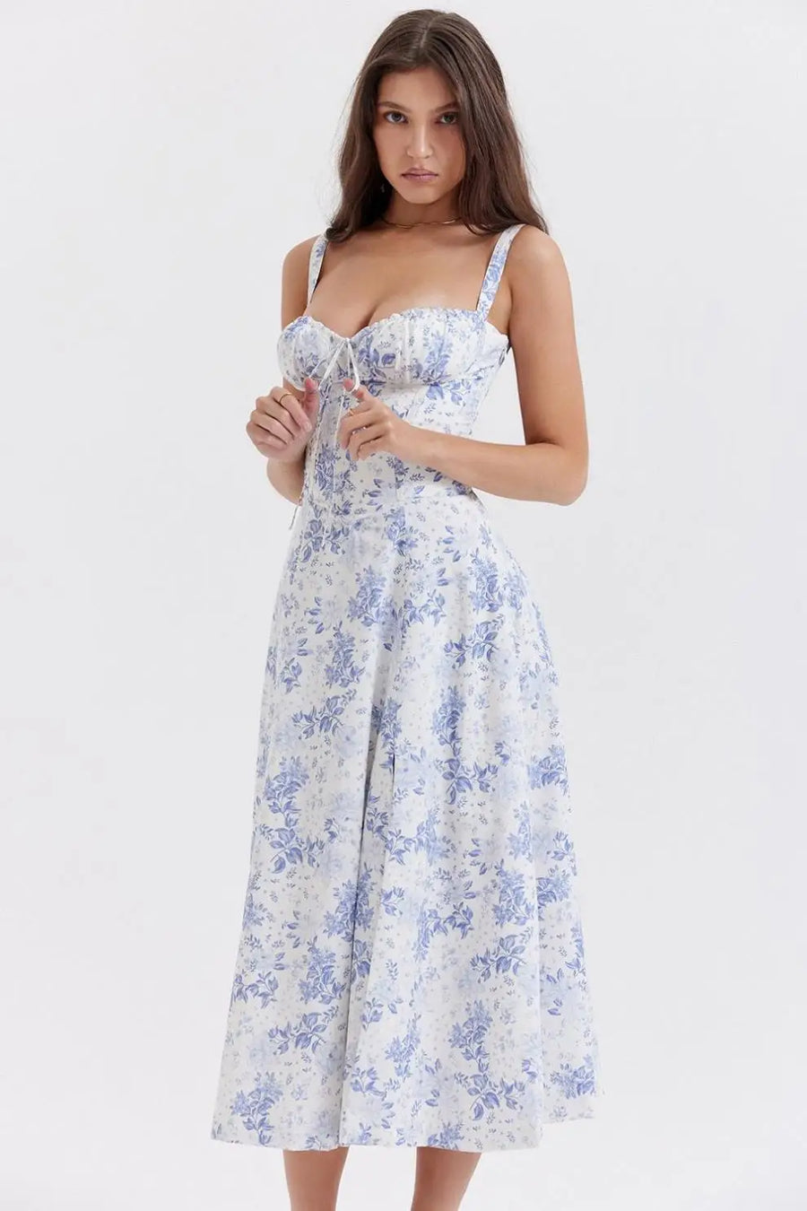 Vestido Midi Floral com Corset BellaVita - foto 21