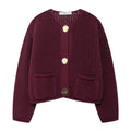 Cardigan Cropped Tricot Manga Longa BellaVita - miniatura 16