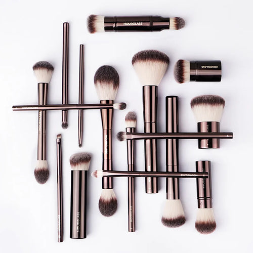 Kit Completo de Pinceis de Maquiagem — Po, Base, Blush, Sombra e Mais