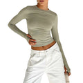 Blusa Cropped Manga Longa com Abertura para Polegar BellaVita - miniatura 8