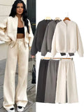 Conjunto Feminino Jaqueta e Calça Wide Leg BellaVita — miniatura 1
