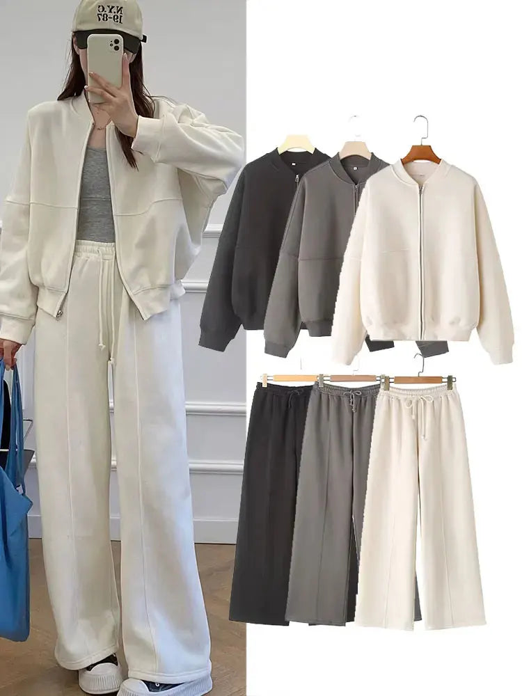 Conjunto Feminino Jaqueta e Calça Wide Leg BellaVita — foto 2