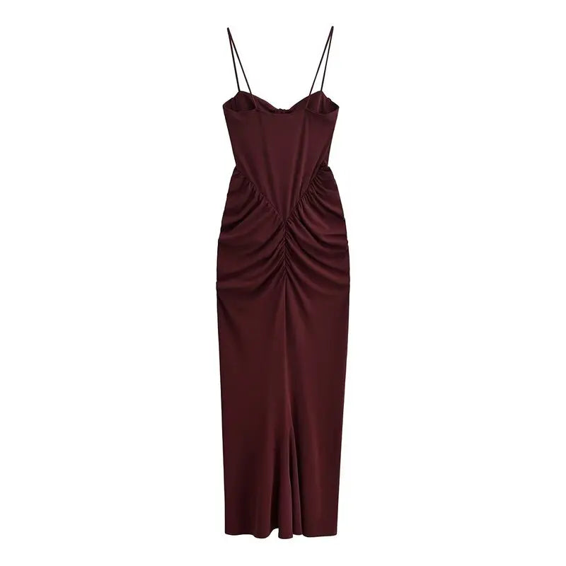 Vestido Bustier Plissado Cintura Alta BellaVita - foto 3