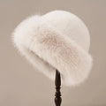 Chapéu feminino de inverno com pelúcia, resistente ao frio — miniatura 5