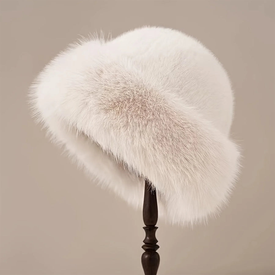 Chapéu feminino de inverno com pelúcia, resistente ao frio — foto 5
