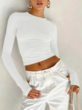 Blusa Cropped Manga Longa com Abertura para Polegar BellaVita - miniatura 4