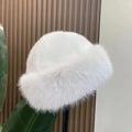 Chapéu feminino de inverno com pelúcia, resistente ao frio - miniatura 13