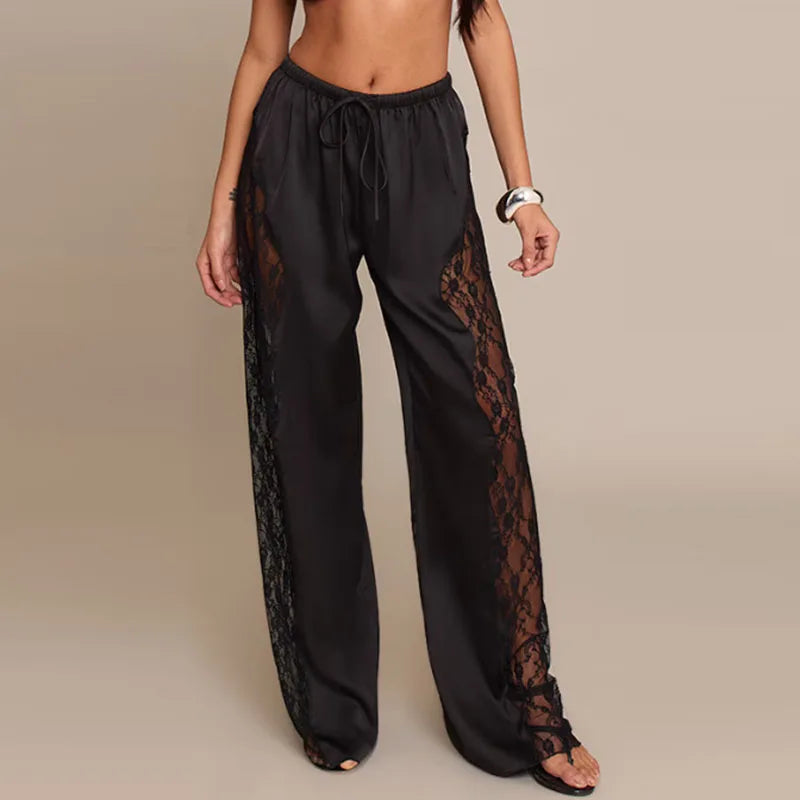 Calça Feminina de Renda com Cintura Alta — Estilo Boêmio - foto 10